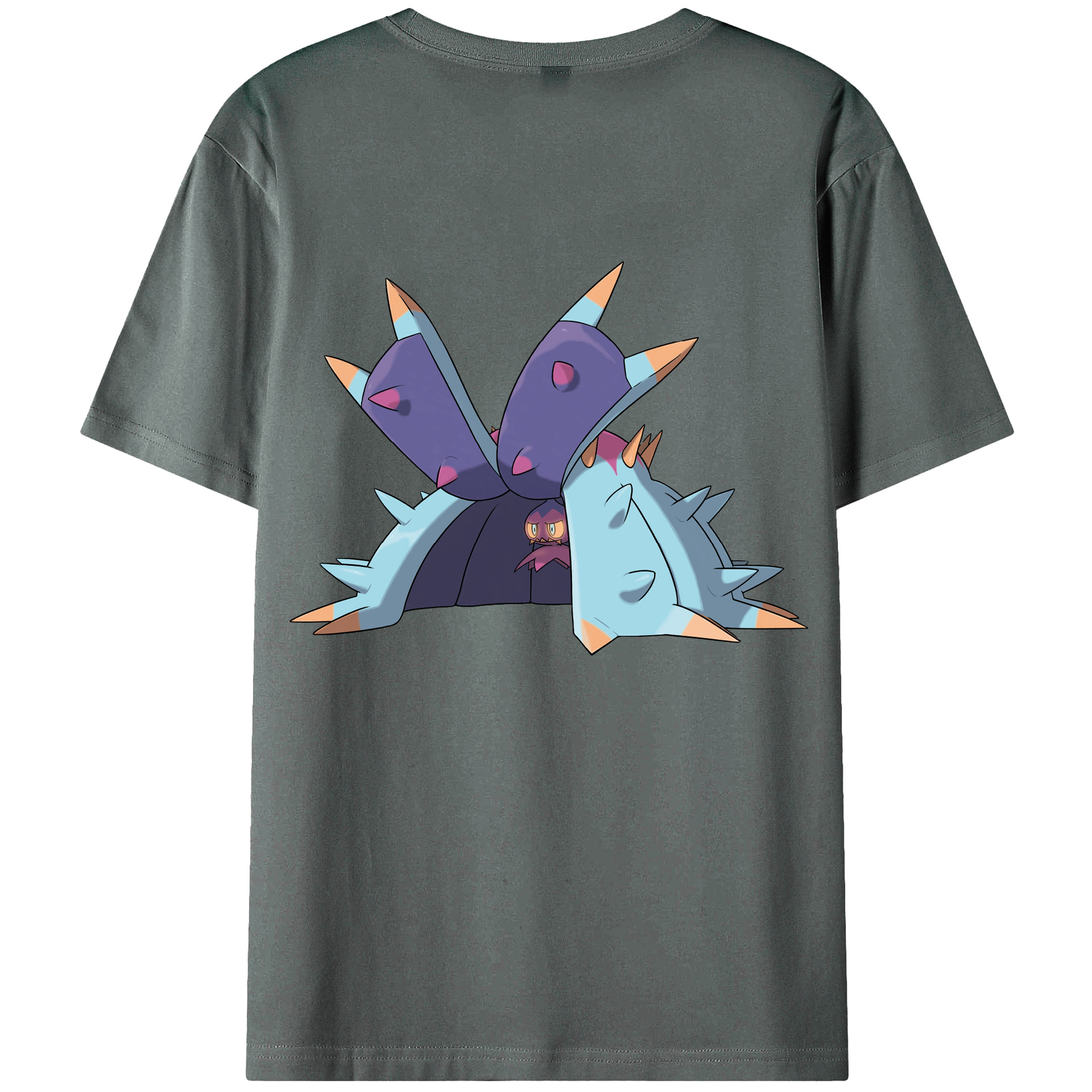 （画像用） ポケットモンスター Pokémon 綿100％ メンズ半袖Tシャツ（バックプリント） 通気性
